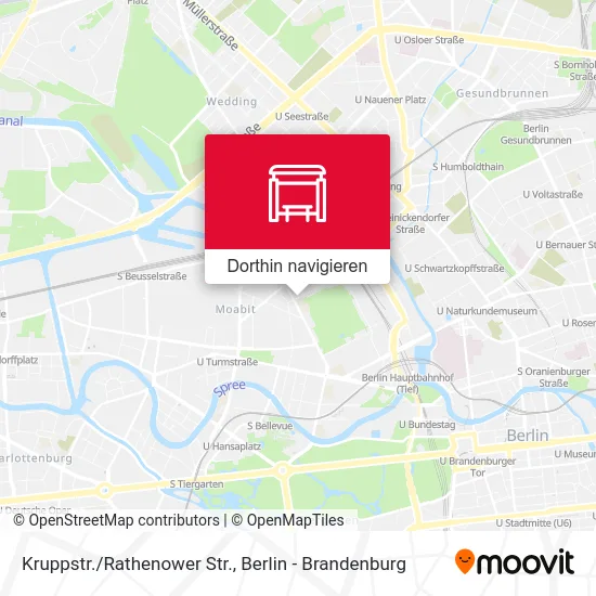 Kruppstr./Rathenower Str. Karte