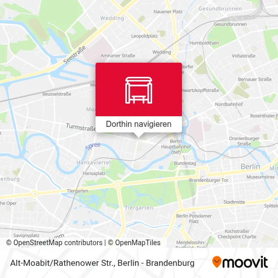 Alt-Moabit/Rathenower Str. Karte