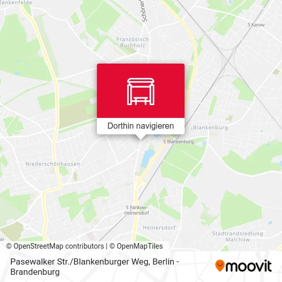 Pasewalker Str. / Blankenburger Weg Karte