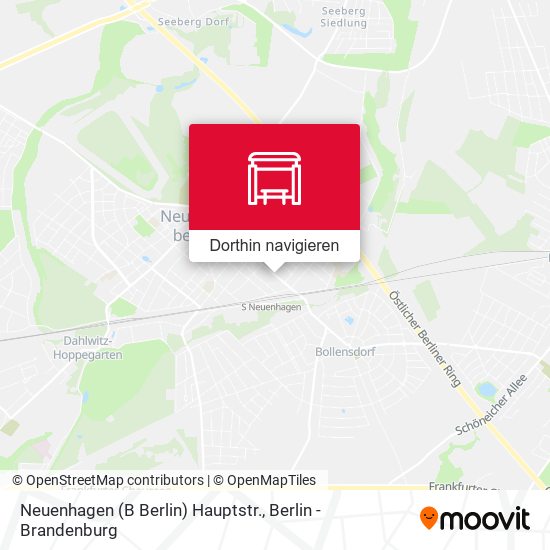 Neuenhagen (B Berlin) Hauptstr. Karte