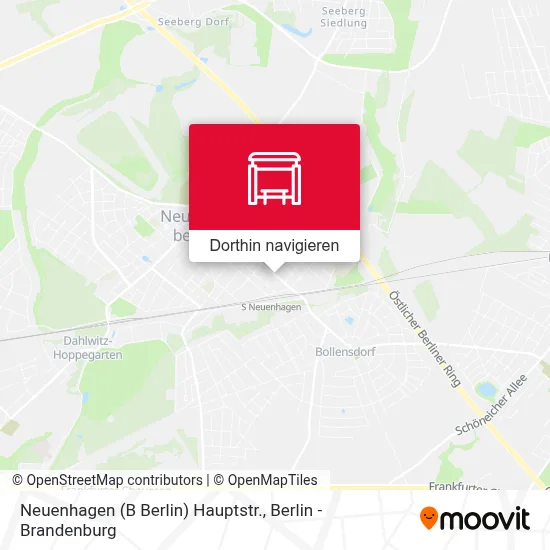 Neuenhagen (B Berlin) Hauptstr. Karte
