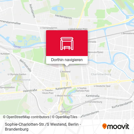 Sophie-Charlotten-Str. / S Westend Karte