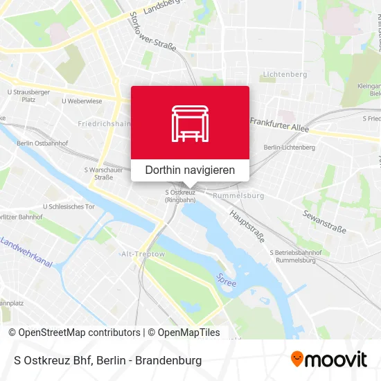 S Ostkreuz Bhf Karte