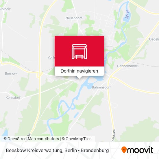 Beeskow Kreisverwaltung Karte