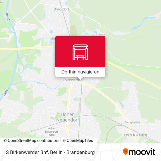S Birkenwerder Bhf Karte