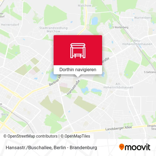 Hansastr./Buschallee Karte