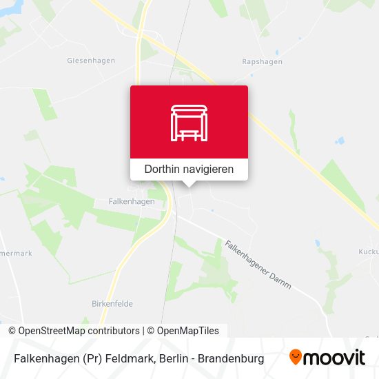 Falkenhagen (Pr) Feldmark Karte