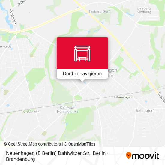 Neuenhagen (B Berlin) Dahlwitzer Str. Karte