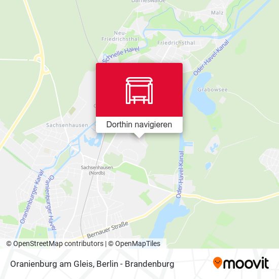 Oranienburg am Gleis Karte
