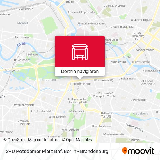 S+U Potsdamer Platz Bhf Karte