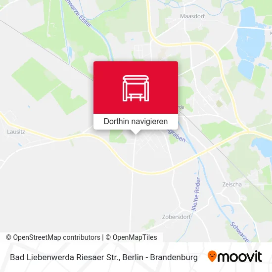 Bad Liebenwerda Riesaer Str. Karte