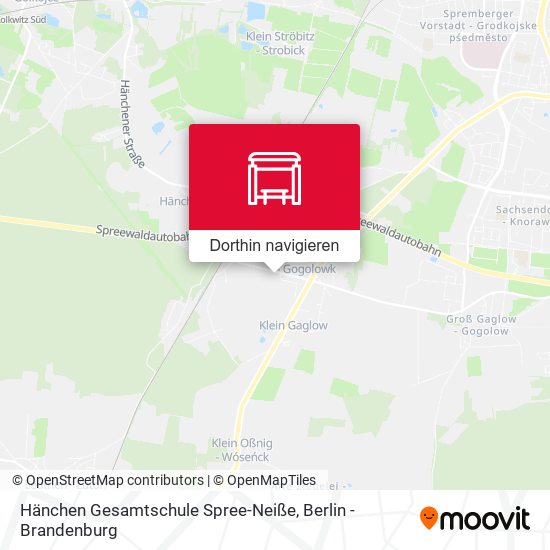 Hänchen Gesamtschule Spree-Neiße Karte