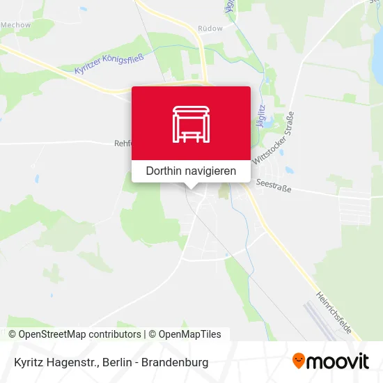 Kyritz Hagenstr. Karte