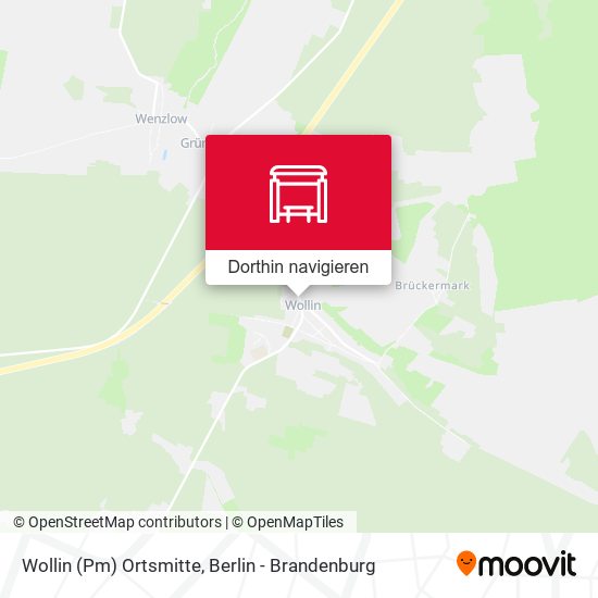 Wollin (Pm) Ortsmitte Karte
