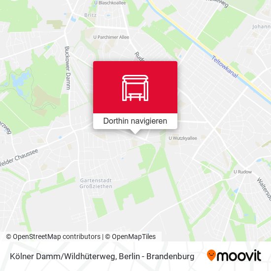 Kölner Damm/Wildhüterweg Karte