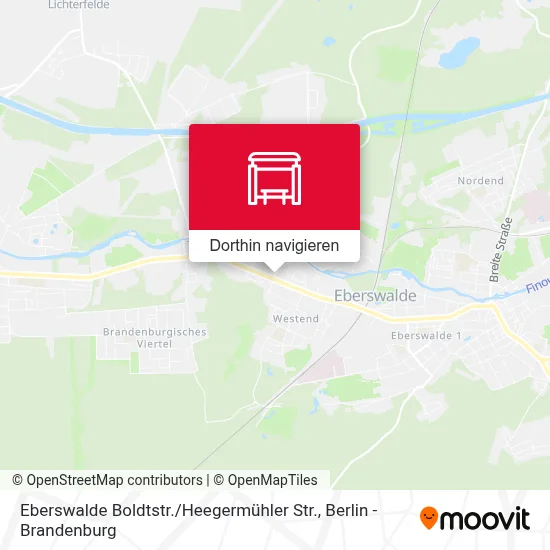 Eberswalde Boldtstr. / Heegermühler Str. Karte