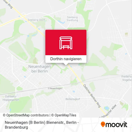 Neuenhagen (B Berlin) Bienenstr. Karte