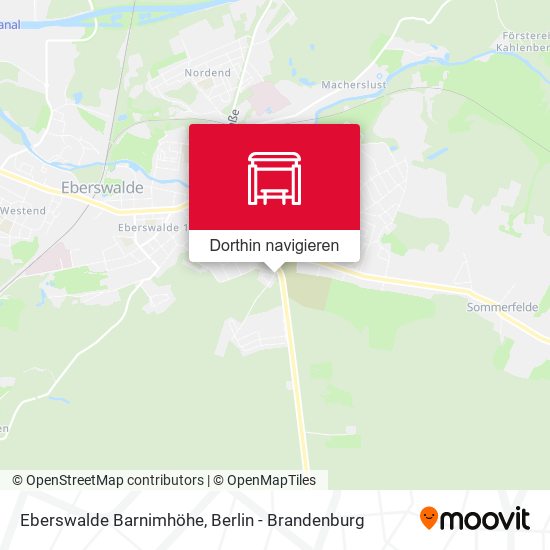 Eberswalde Barnimhöhe Karte