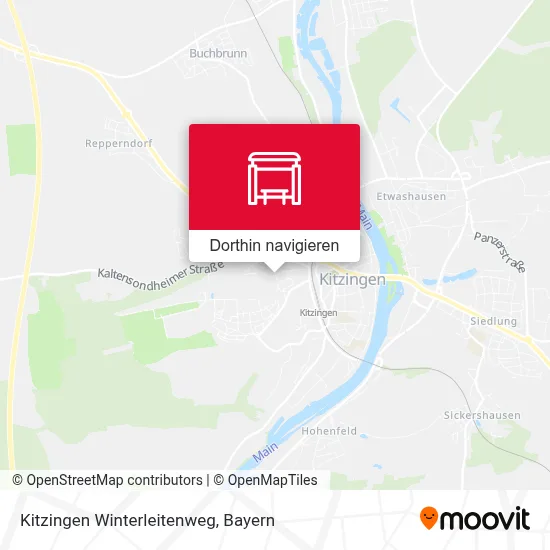 Kitzingen Winterleitenweg Karte