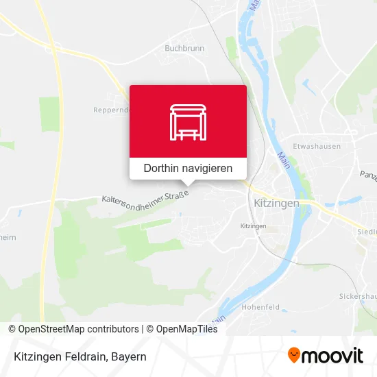 Kitzingen Feldrain Karte