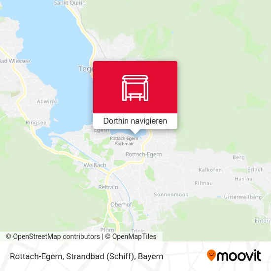 Rottach-Egern, Strandbad (Schiff) Karte
