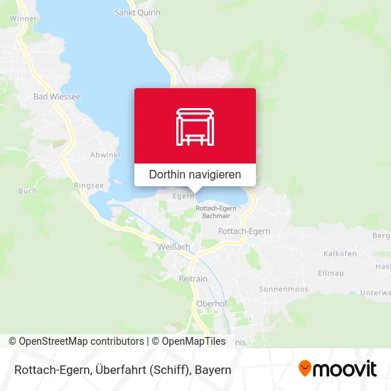 Rottach-Egern, Überfahrt (Schiff) Karte