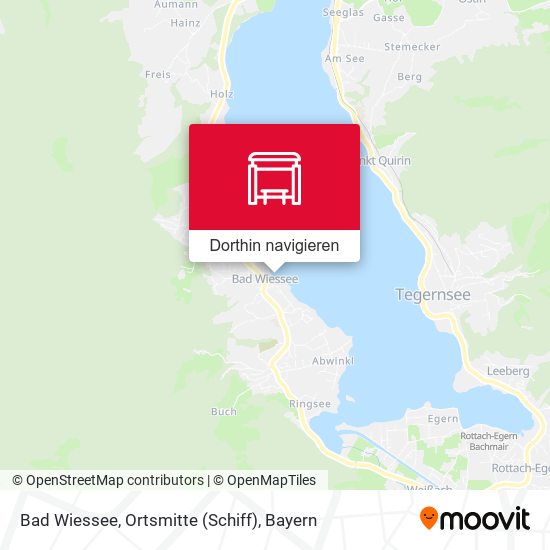 Bad Wiessee, Ortsmitte (Schiff) Karte