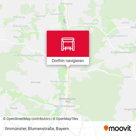 Ilmmünster, Blumenstraße Karte