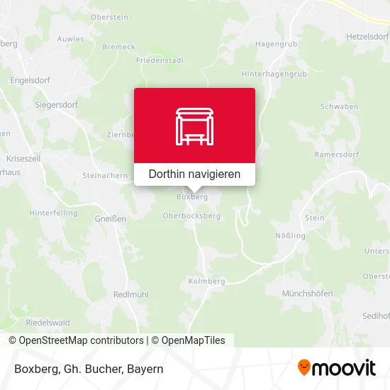 Boxberg, Gh. Bucher Karte