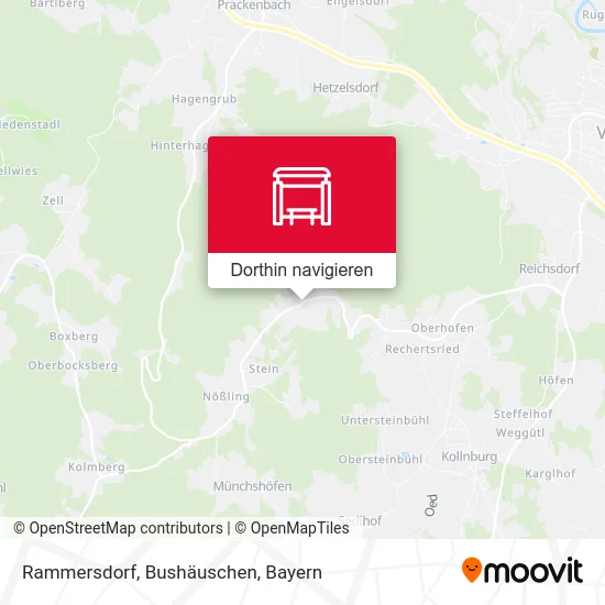 Rammersdorf, Bushäuschen Karte