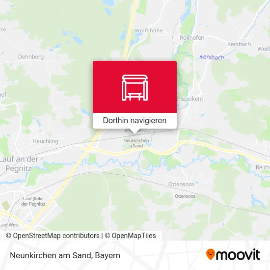Neunkirchen am Sand Karte