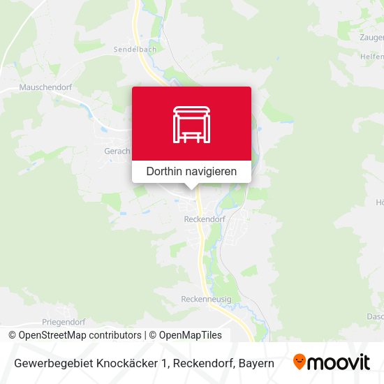 Gewerbegebiet Knockäcker 1, Reckendorf Karte