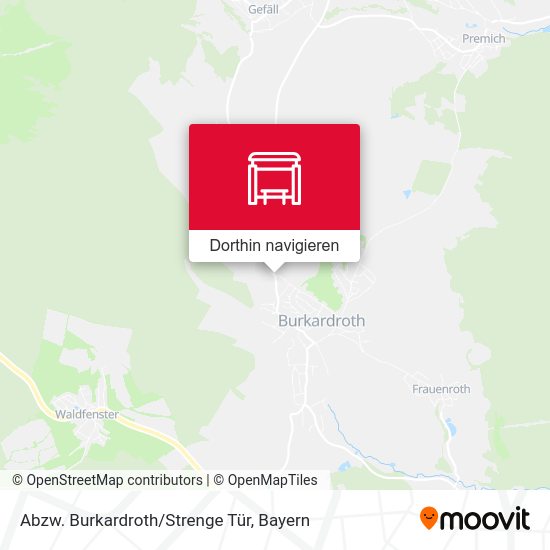 Abzw. Burkardroth/Strenge Tür Karte