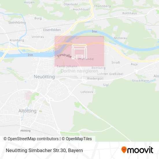 Neuötting Simbacher Str.30 Karte