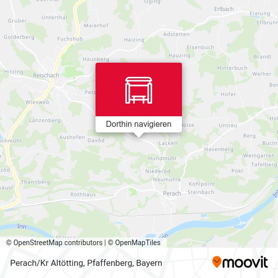 Perach / Kr Altötting, Pfaffenberg Karte