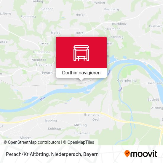 Perach / Kr Altötting, Niederperach Karte