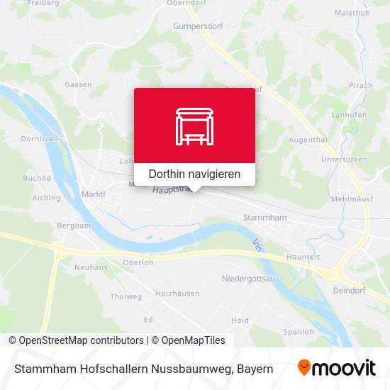 Stammham Hofschallern Nussbaumweg Karte