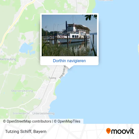 Tutzing Schiff Karte