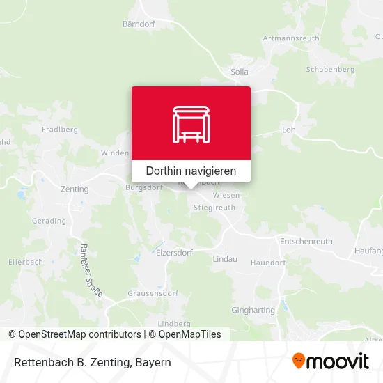 Rettenbach B. Zenting Karte