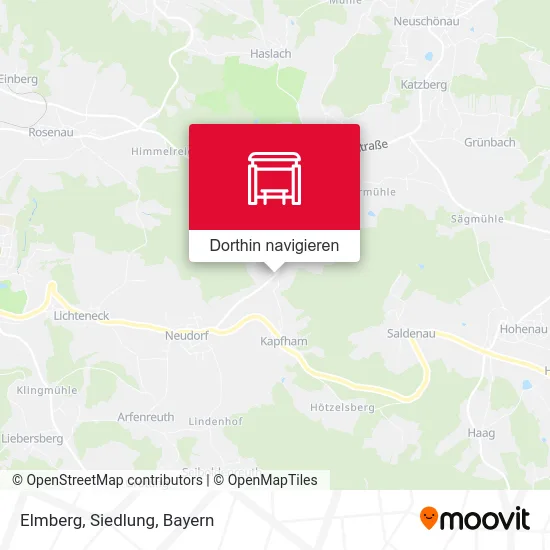 Elmberg, Siedlung Karte