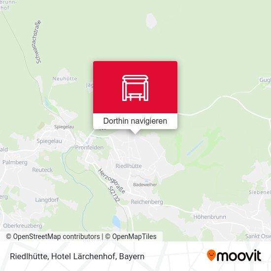 Riedlhütte, Hotel Lärchenhof Karte