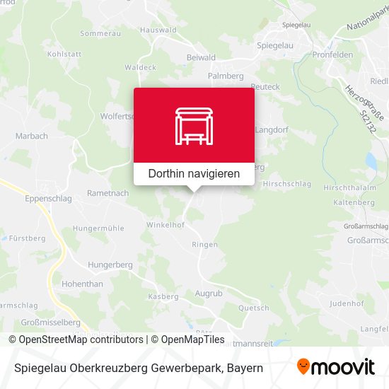 Spiegelau Oberkreuzberg Gewerbepark Karte