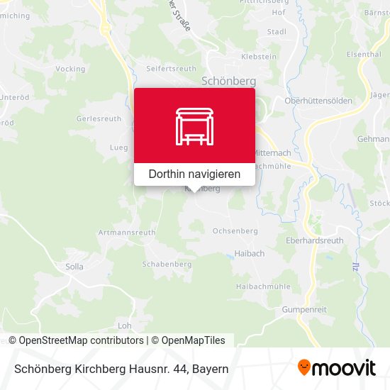 Schönberg Kirchberg Hausnr. 44 Karte