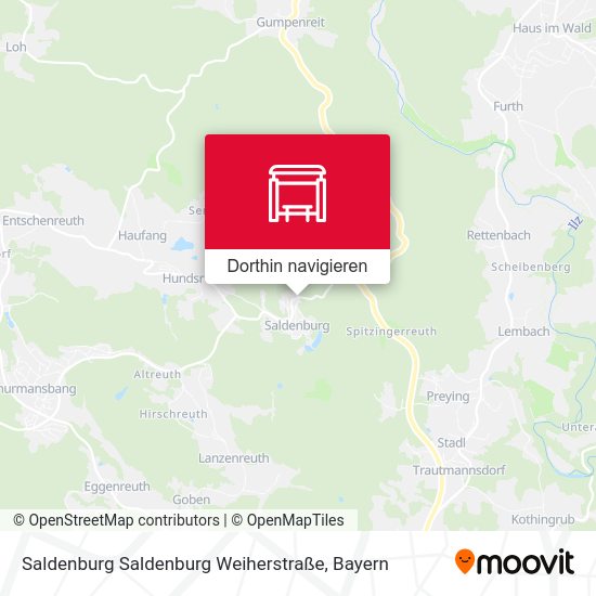 Saldenburg Saldenburg Weiherstraße Karte