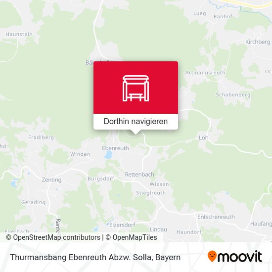 Thurmansbang Ebenreuth Abzw. Solla Karte