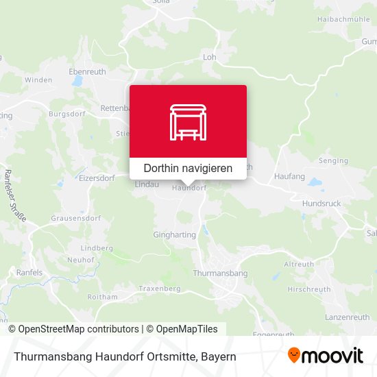 Thurmansbang Haundorf Ortsmitte Karte