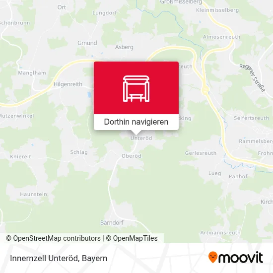 Innernzell Unteröd Karte