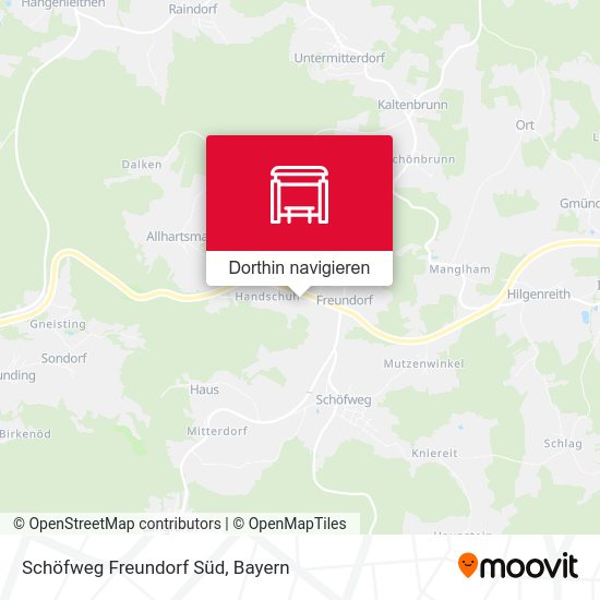 Schöfweg Freundorf Süd Karte