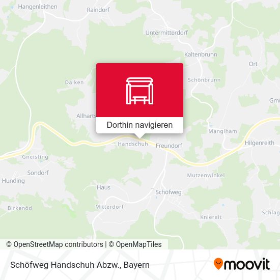 Schöfweg Handschuh Abzw. Karte