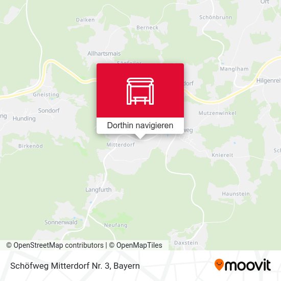 Schöfweg Mitterdorf Nr. 3 Karte
